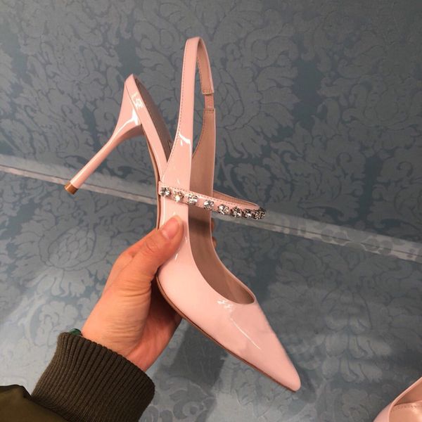 

ollymurs 2020 new fashion women's shoes sandals rhinestone word spring and summer, Black