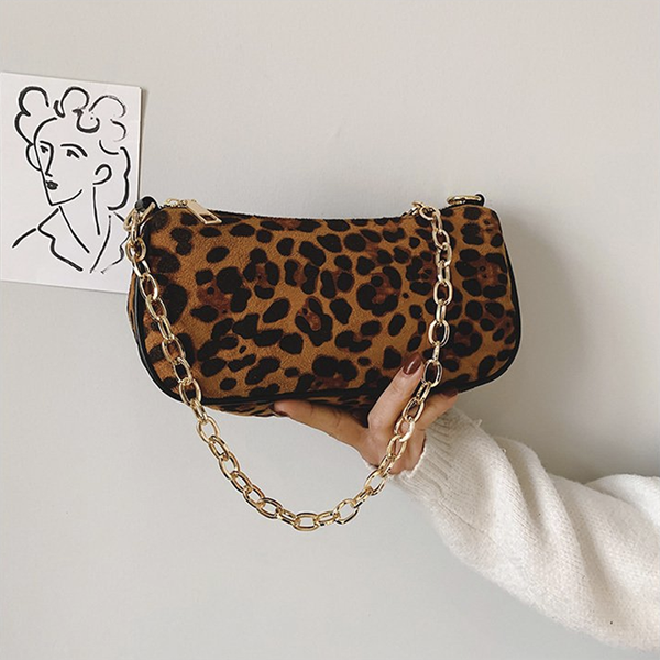 

pu leather shoulder bag for women travel clutch evening bag handbags leopard pattern 2020 fashion ladies women
