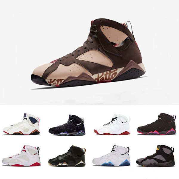 

2019 patta x 7 ray allen olympic 7s men basketball shoes history of flight hare mens raptor sports sneakers 40-47, White;red