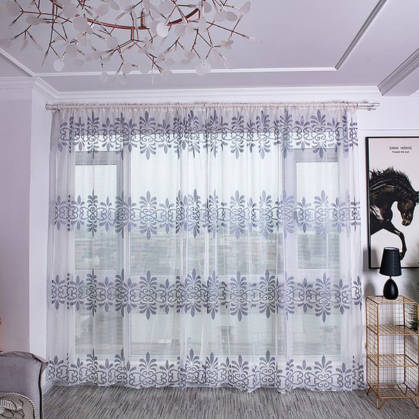 

ouneed european style jacquard design curtains home decor tulle fabric modern 100x200cm curtains for living room july09 cortinas
