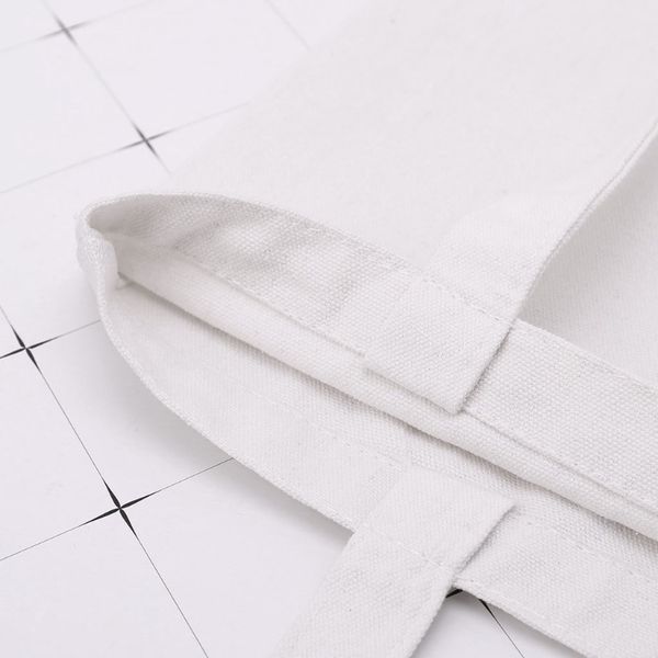 

diy canvas tote bag women shopper shopping shoulder bags reusable foldable blank 72xf