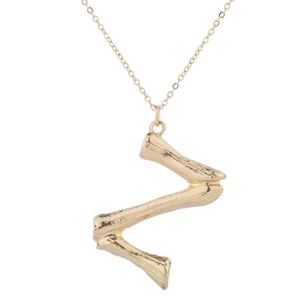 

a-z letter pendant necklace for women girls trendy boho gold chain choker necklace wedding jewelry, Silver