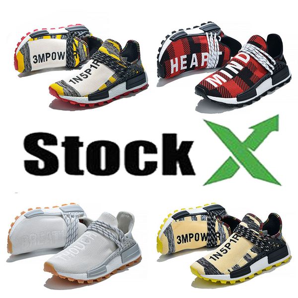 

2020 designer human race hu trail silver white red nerd yellow for trainer women mens run shoes homecoming solar pack mother sport stockx
