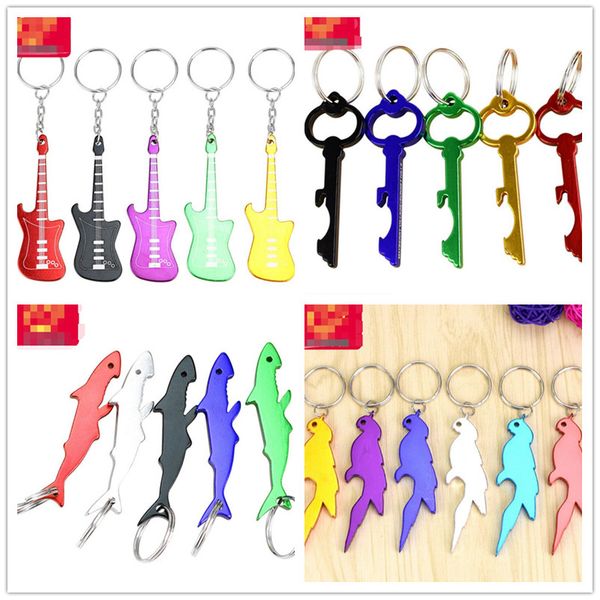 

новые гитары key chain рыба попугай открывалка пива бутылки вина cola cap открывалка бар паб инструмент vogue свадебного подарка партии инст