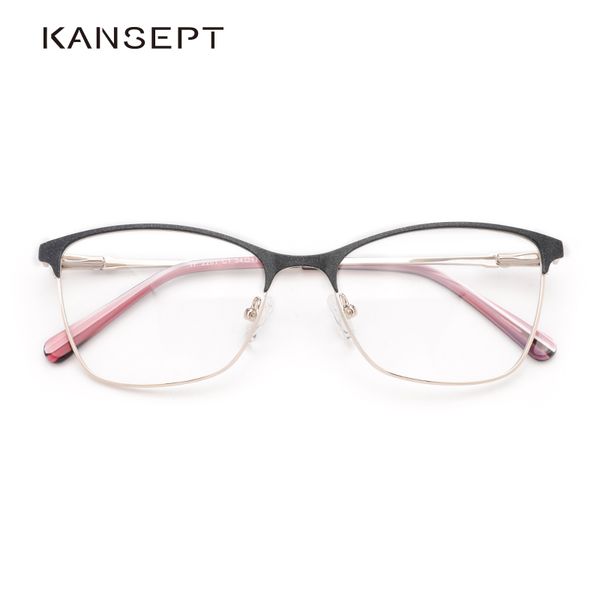 

metal women eyeglasses frame myopia prescription matte black glasses frame 2019 new arrival tf2201 for women
