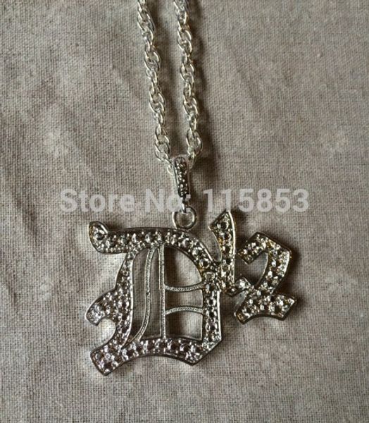 

hip hop eminem d12 pendent necklace with 36" chain ing, Silver