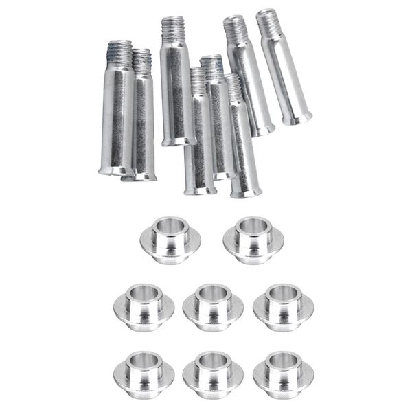 

8 pieces sturdy 35mm steel roller skate spikes nail screws with 8 pieces bushing spacers roller skating parts