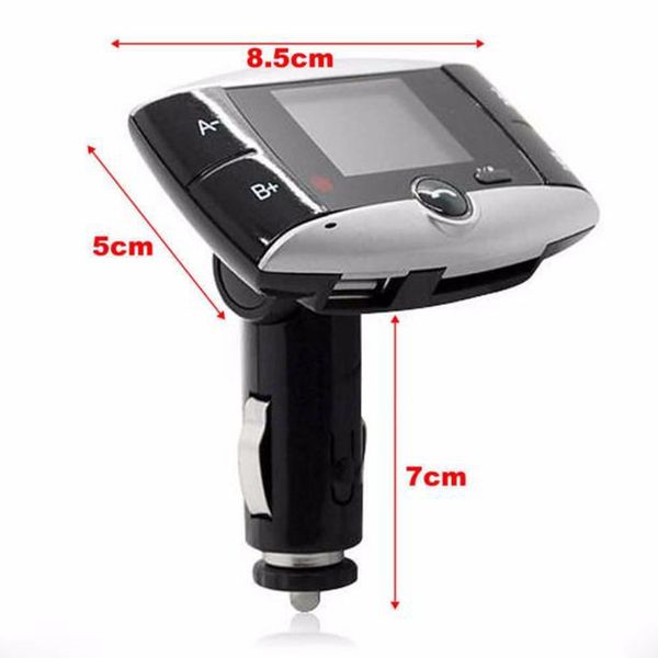 

car mp3 player 1.5 inch universal car mp3 bluetooth player fm transmitter modulator sd mmc usb remote control kit@21205