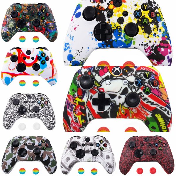 

h1wlg протектор кожи крышки случая джойстик геймпад защитный coveer для xbox one