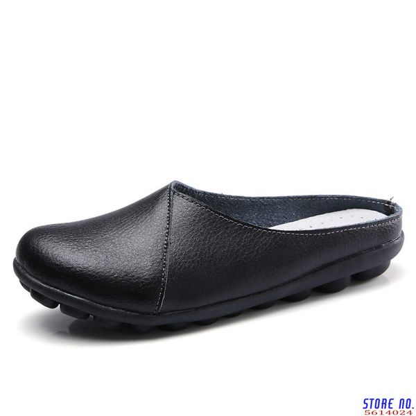 

summer shoes women concise fashion light sandals plus size 35~44 shoes woman flat slippers, Black