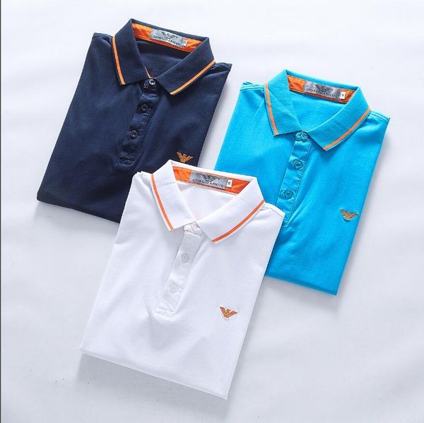 

wholesale men's and women's t-shirts, cotton lapel t-shirt polo shirt baggy plus-size summer blouse for women, White