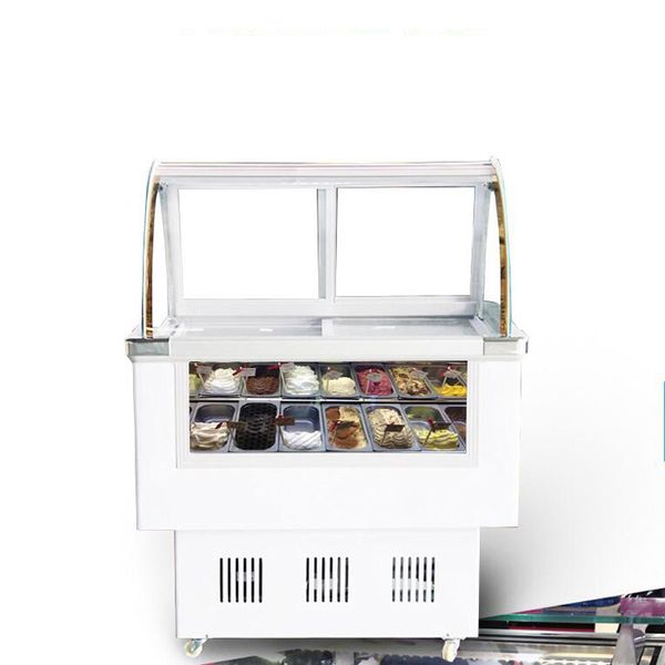 

260w ice cream er commercial popsicle er defogging ice cream display cabinet for ice cream franchise store