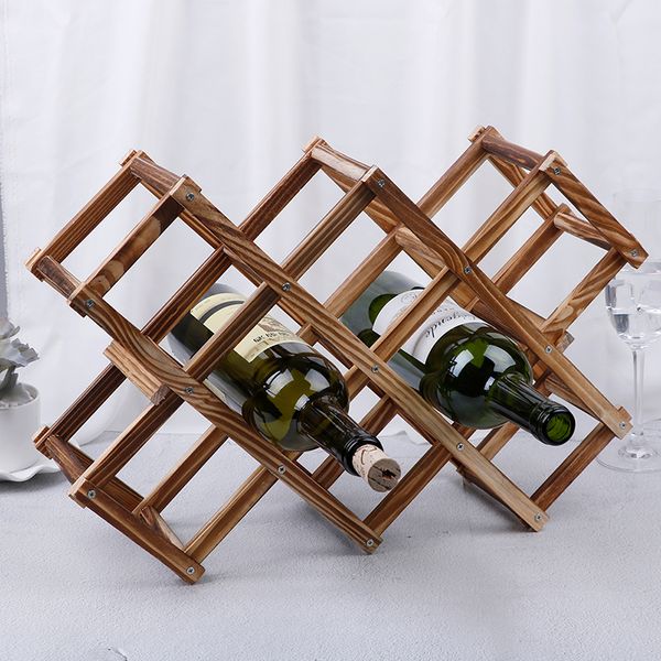 

bottle holder red wine rack 4/5/6/10 mount bar display shelf folding rack drink bottle holders bar accessories