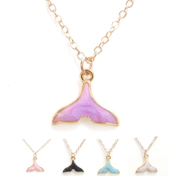 

5colors мода падение нефти mermaid ожерелье mermaid tail шарма ожерелья сплава позолоченный довольно fishtail ожерелье женщин ювелирные изде, Silver