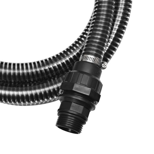 

suction hose with fittings 4 m 22 mm black garden sets