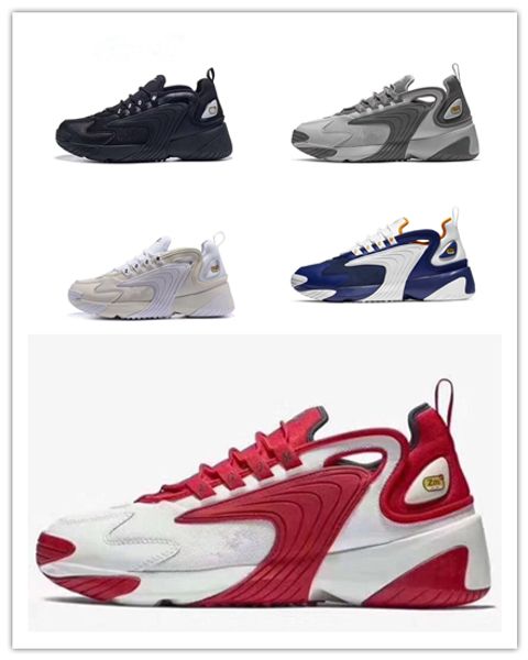 

2018 M2k Tekno Zoom 2K ZM 2000 Мужская спортивная обувь повседневная обувь Черный Белый Синий