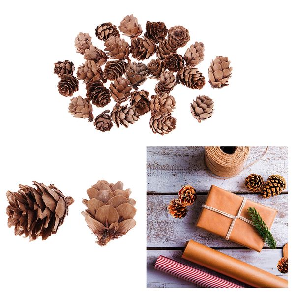 

120 pieces vintage real natural small pine cones pinecone for p props decoration christmas xmas wedding party ornament