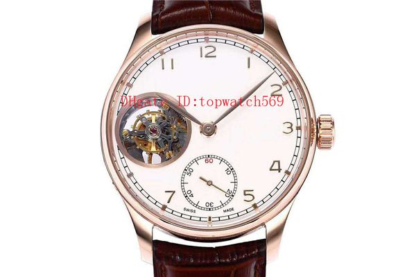 

zf portuguese watch real tourbillon mens watch swiss automatic mechanical 28800 vph power reserve sapphire 18k rose gold 316l steel, Slivery;brown