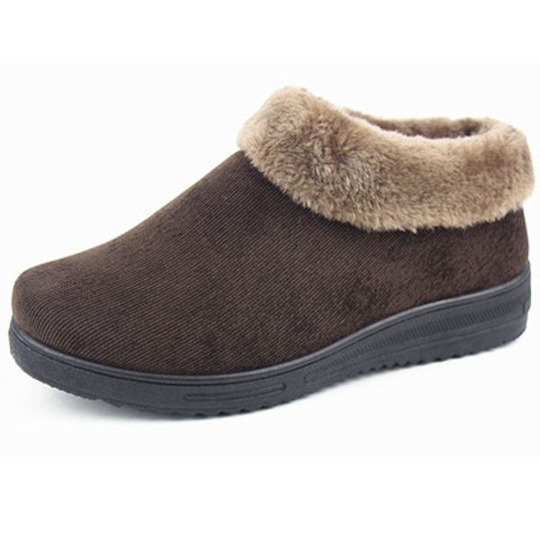 

special offer women's winter anti-slip soft sole warm boots, the elderly outdoor walk thickened with cotton shoes, Black