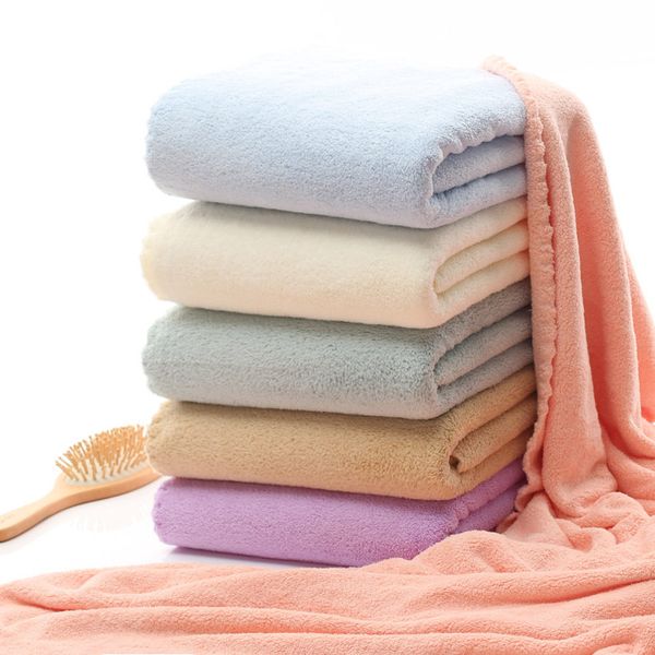 

сплошной цвет мягкое полотенце набор микрофибры ткань спа красоты полотенце для лица душ ванна спорт главная ванная комната отель для взросл