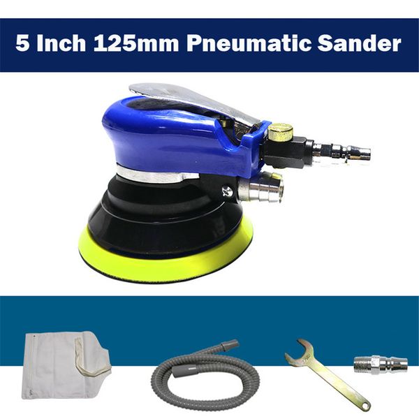 

5 inch 125 10000rpm dual action pneumatic air sander car paint care tool polishing machine electric woodworking grinder polisher