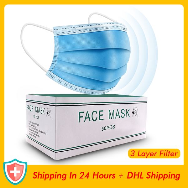 

Одноразовая маска для лица 3-слойный фильтр ушная петля пыль рот маски крышка 3-слойный нетканый одноразовый респиратор мягкая дышащая наружная часть