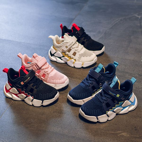 

children's shoes spring summer boys girls sports shoes soft sole breathable fashion kids sneakers color matching running