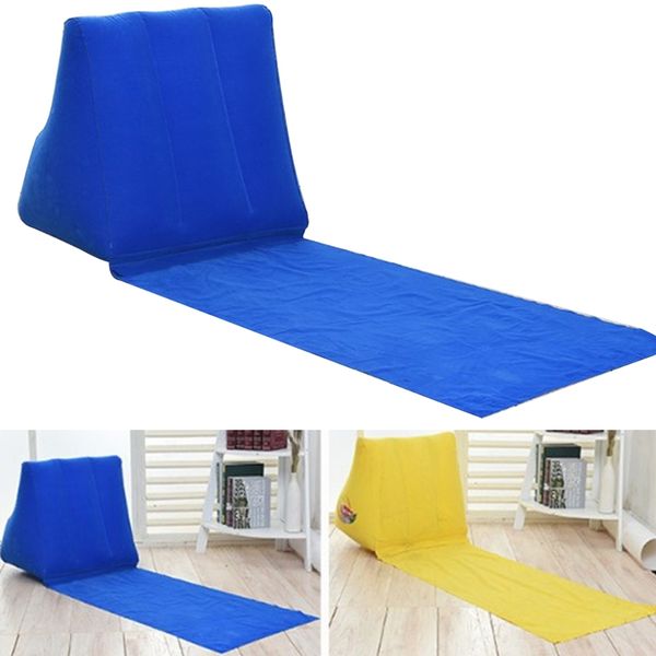 

camping rest outdoor beach mat chair folding leisure mattress waterproof with inflatable pillow lounger cushion travel air bed outdoor pads