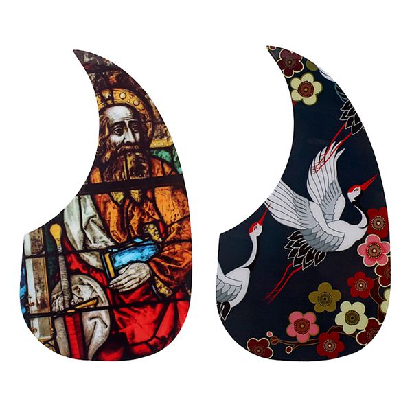 

2Pcs PVC Adhesive Acoustic Guitar Pick Guard Musical Instruments Parts
