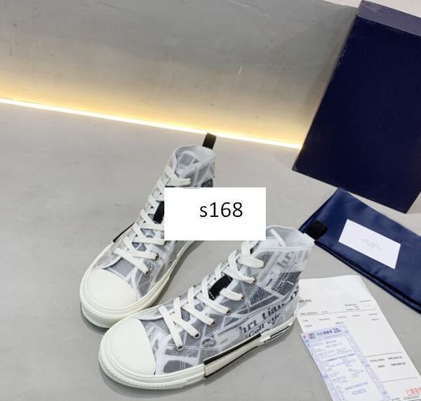 

en b23 oblique high-sneaker technical leather vintage platform women high-canvas shoes trainers runner sole size 43, Black