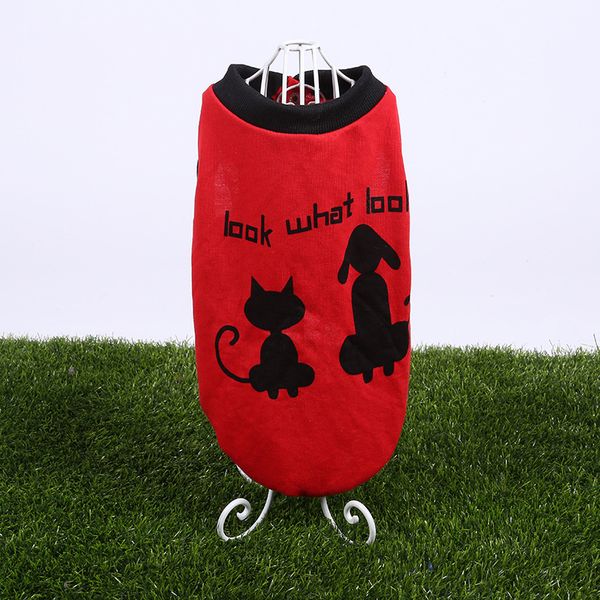 

2020 new cartoon print vest for dogs teddy cat bipod for outdoor sports pet clothing