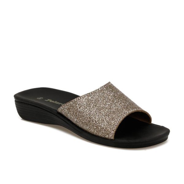 

flo 161250.z bronze women 's slippers polaris, Black