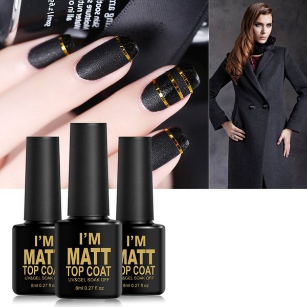 

nail art dull polish magel nail polish surface base coat 8ml macoat soak-off uv led