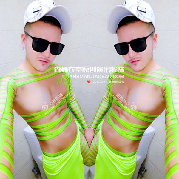 

2019 new summer trousers men personality jumpsuit male singer skinny jogger dress mens rompers sweatpants onesies, Black