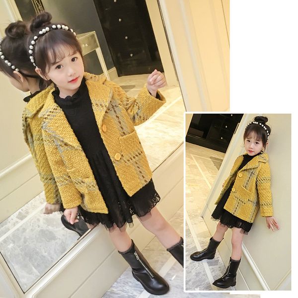 girls yellow winter coat