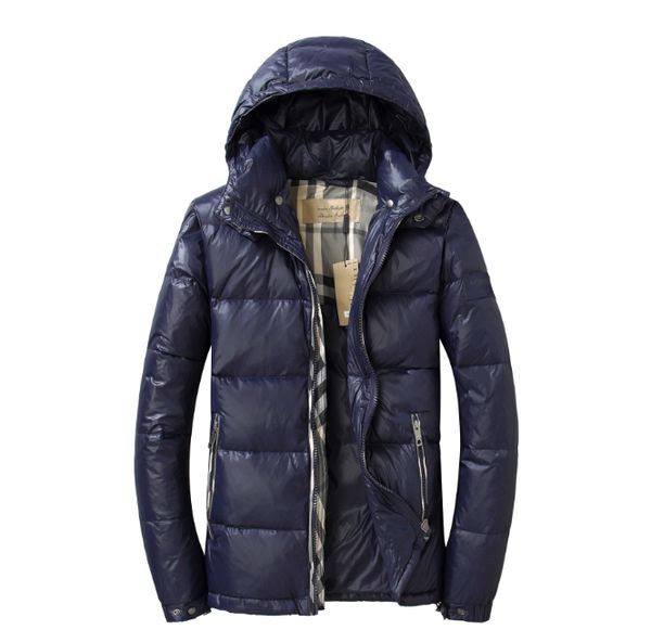 

mens designer down jacket burberri men winter jacket casual autumn winter thicken hooded jacket large size fashion warm pa, Black