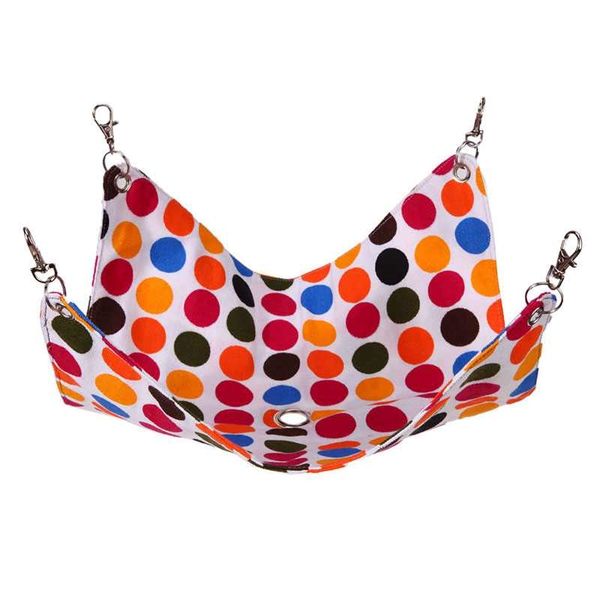 

dot печатного малого pet холст висячего одеяло мат hamster гамак с отверстием хомяк свинка шиншиллы ферра мягких сепараторы кровати малого a