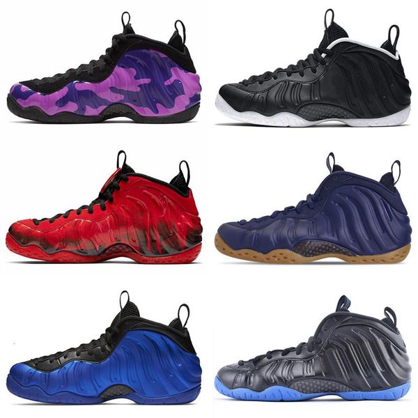 

foam one hyper crimson purple camo knicks floral memphis tigers penny hardaway tianjin copper snakeskin kids men sports basketball shoes, Black