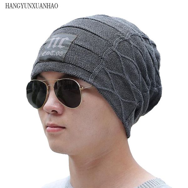 

2019 stylish skullies beanies winter hats man thick warm winter hat male thick hat beanies cap men's caps toucas gorros
