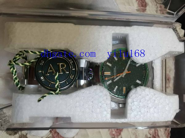 2020 116400 de pulso fábrica AR relógios dos homens Top 904L Aço Relógios Mens relógio automático Homens 2836 Azul Verde Cristal Eta