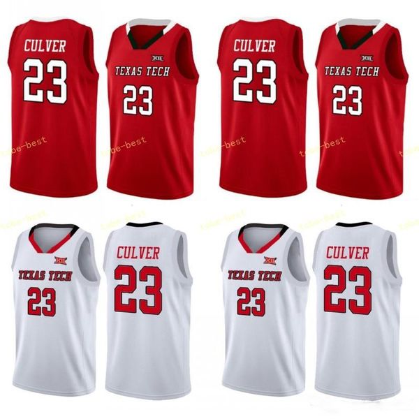 

Texas Tech 23 Jarrett Culver 25 Davide Moretti Red Raiders Basketball stitched Jersey color white red grey Mens Youth jersey Top quality