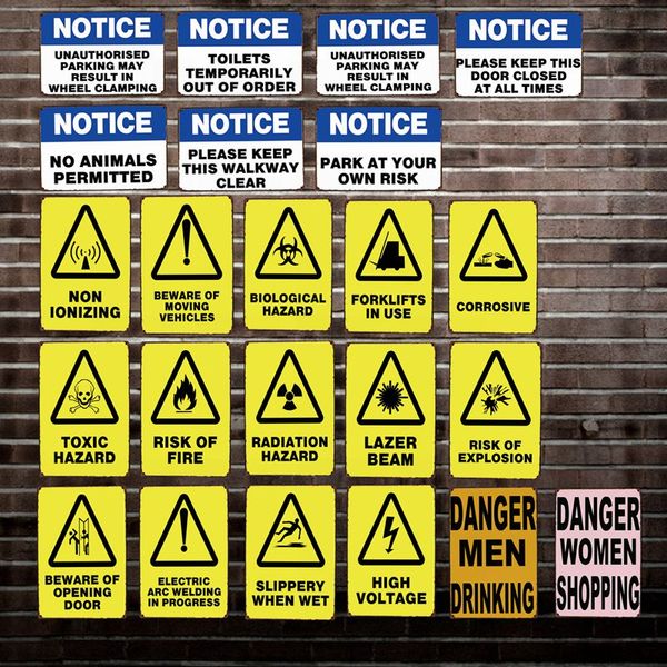 

wellcraft ] pubic notice dager women shopping tin signs wall plaque poster decor for internet cafes room iron painting hy-1720