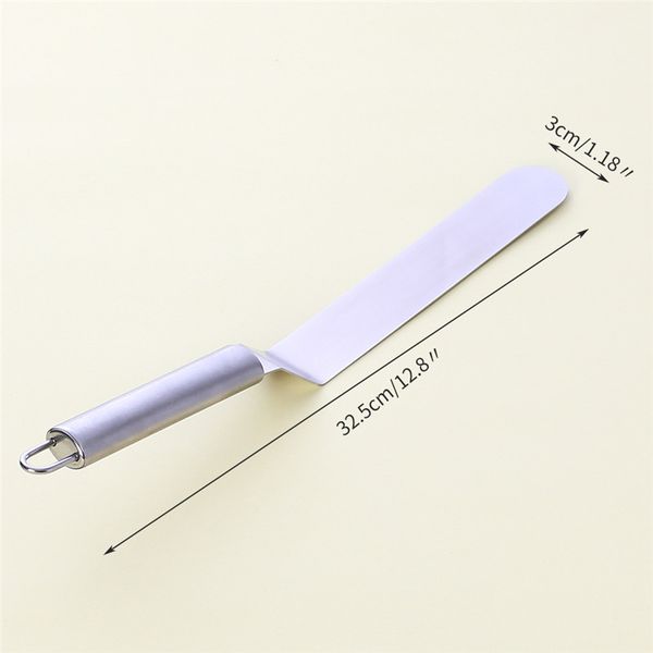 

stainless steel butter scraper spatula straight butter cake tool fondant baking pastry kitchen tool birthday cake cream spatula