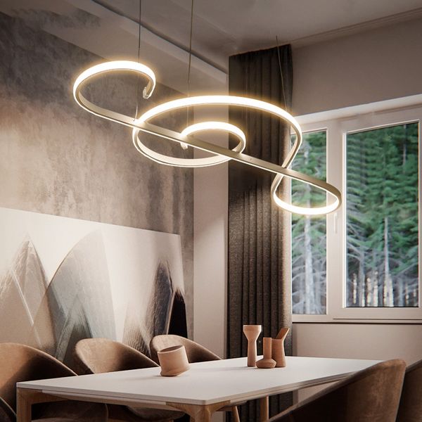 Modern Led Pendant Lights Dining Room Living Room Hanging Pendant Fixture Note Designs Creatice Pendant Lamp Lustre Modern Drum Light Pendant Discount
