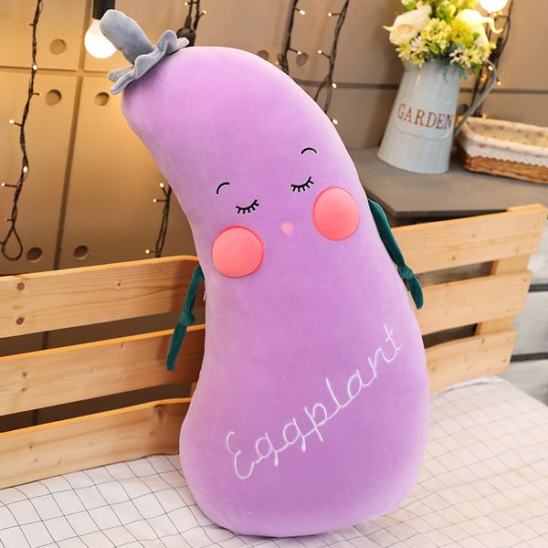 

1pc 50/70/80cm cartoon carrots eggplant cucumber plush toy simulation vegetable pillow dolls stuffed soft toys for children gift