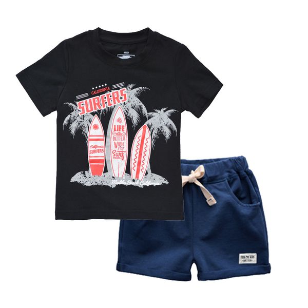 

zwf177 boys clothing sets baby summer products 100% cotton +shorts 2 pcs suit infants for baby clothing children clothes, White