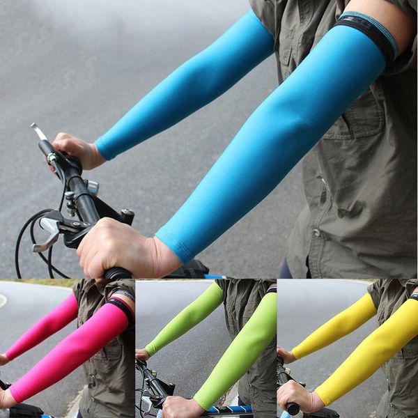 

2019 outdooor cycling running viscose fiber arm sleeve cover basketball elbow pad fitness armguards sports, Black