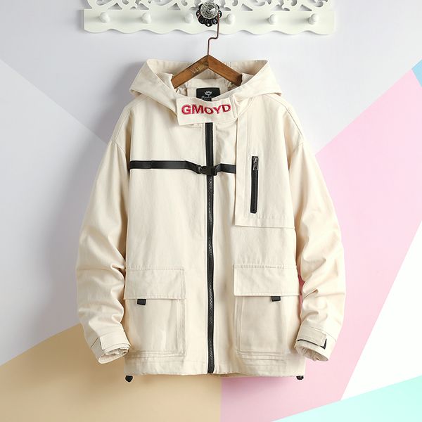 

hcxy 2019 men's jacket autumn large size hooded tooling cotton jacket men m-5xl, Black;brown