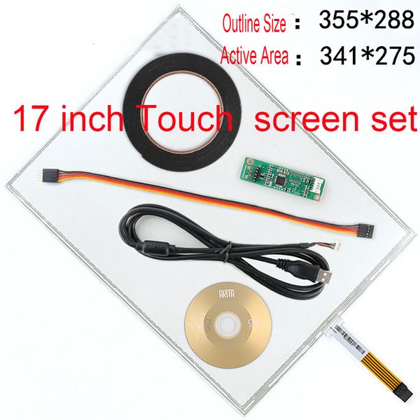 

17 inch 5-wire resistive touch screen five-line industrial computer cash register ordering machine lcd touch screen set car