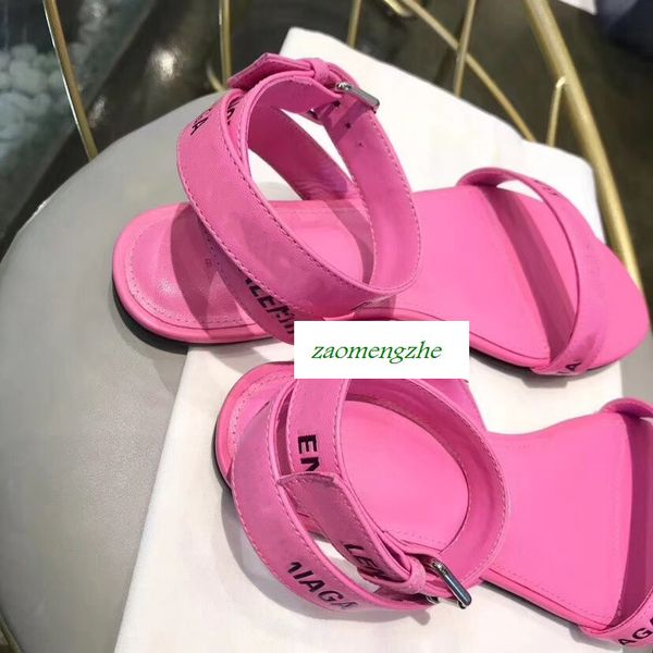 

women's fashion casual sandal designer paris 17fw triple-swith box, Black